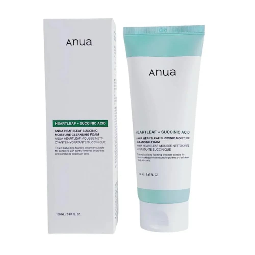 Herzblatt Hydratisierender Reinigungsschaum mit Bernsteinsäure 150 ml von Anwa