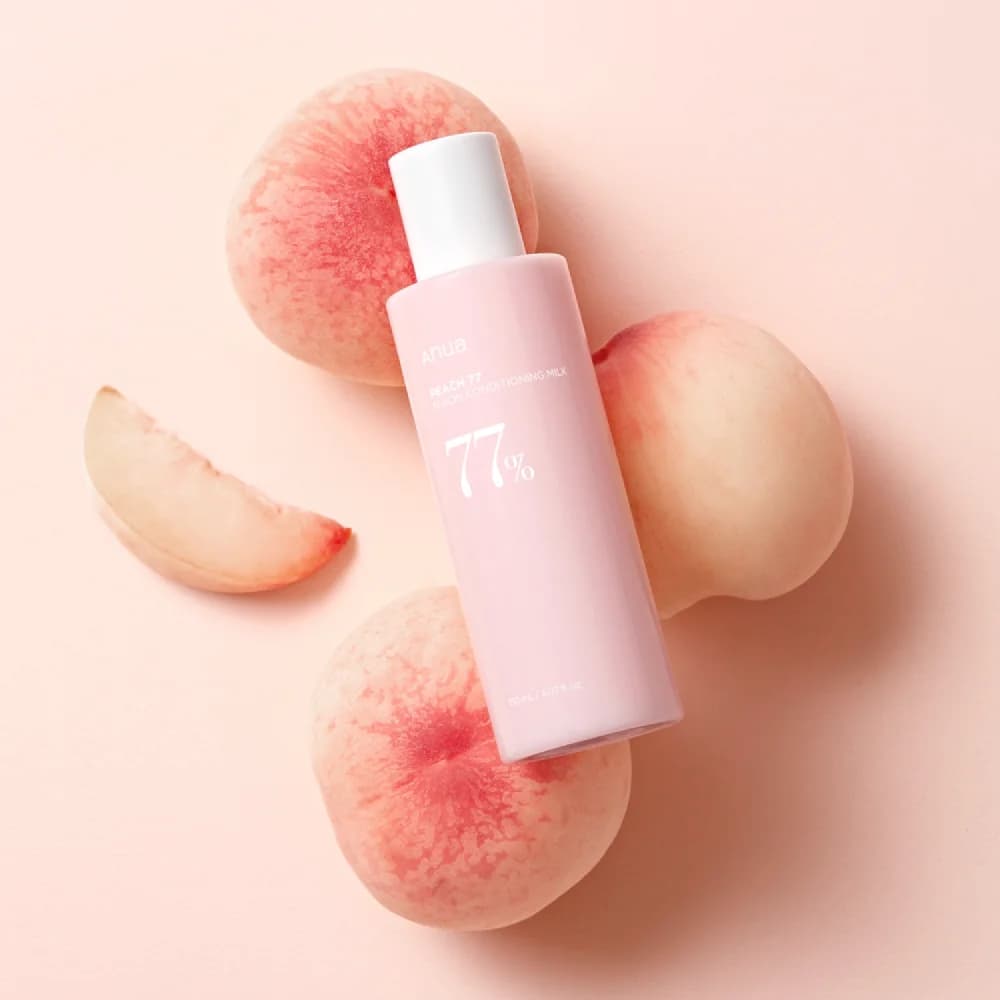 Pfirsich Feuchtigkeitsmilch Lotion mit 77% Niacin, 150 ml von Anua