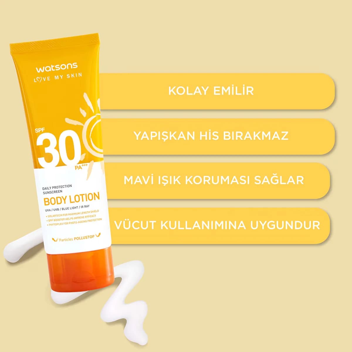Watsons Körperlotion mit Lichtschutzfaktor 30 100 ml