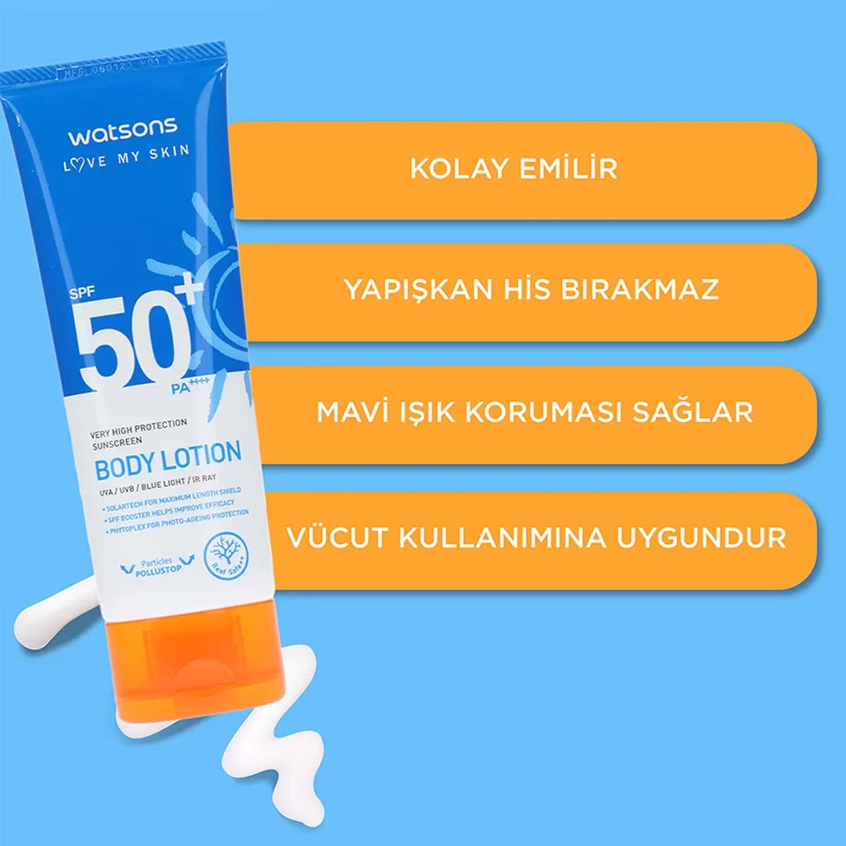 Watsons Sehr hoher Schutz Körperlotion SPF50+ 100 ml