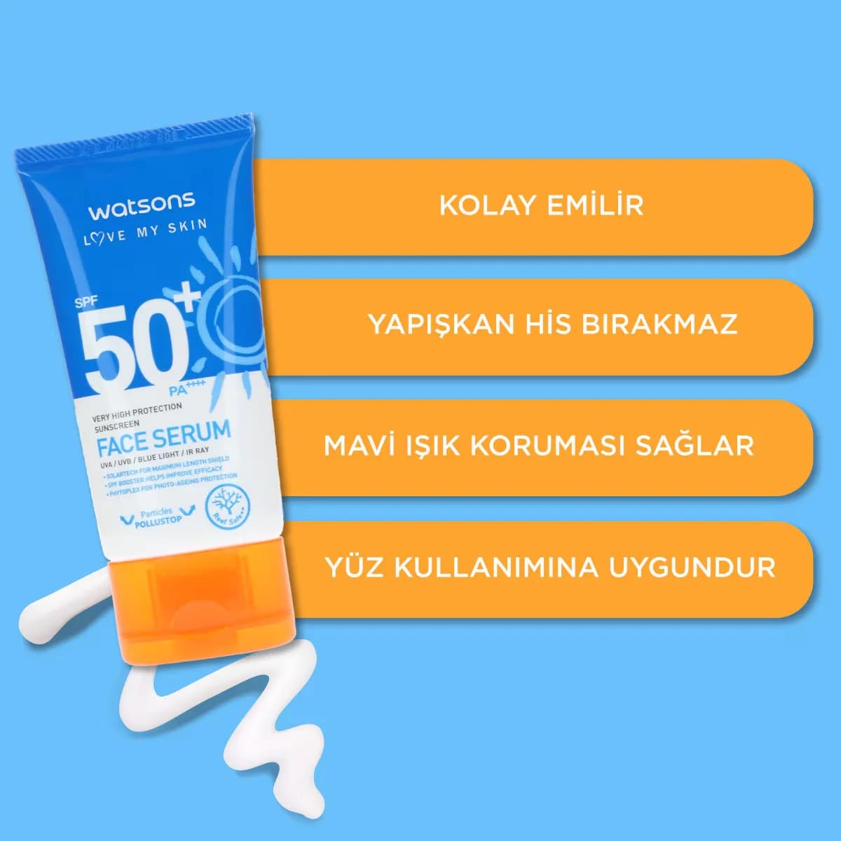 Watsons SPF 50+ Sehr hoher Schutz Gesichts-Sonnenschutz 50ml