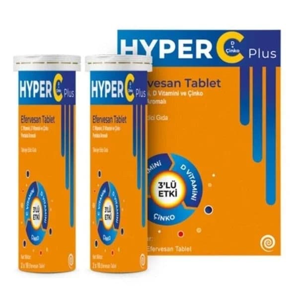 Hyper C Plus Brausetabletten - Hochdosiertes Vitamin C Boost