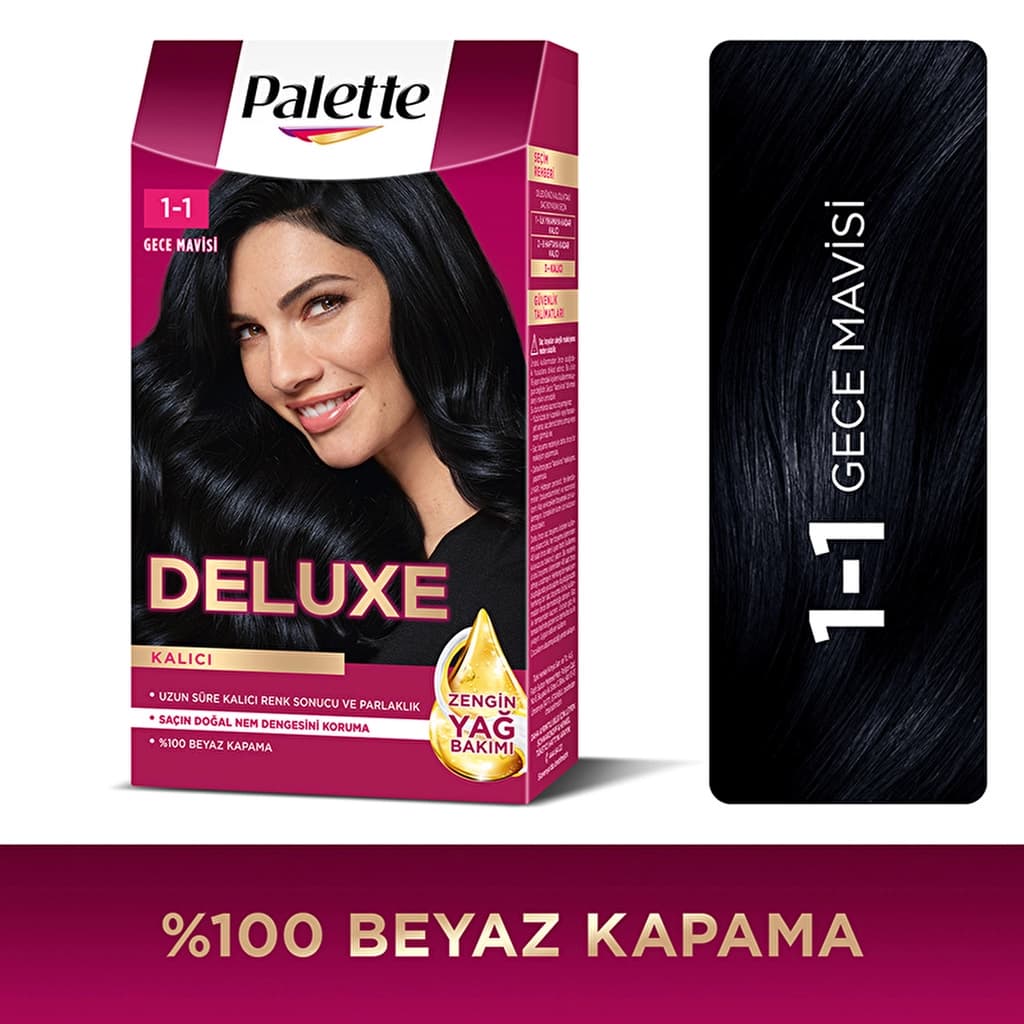 Palette Deluxe Hair Dye 1-1 midnight Blue