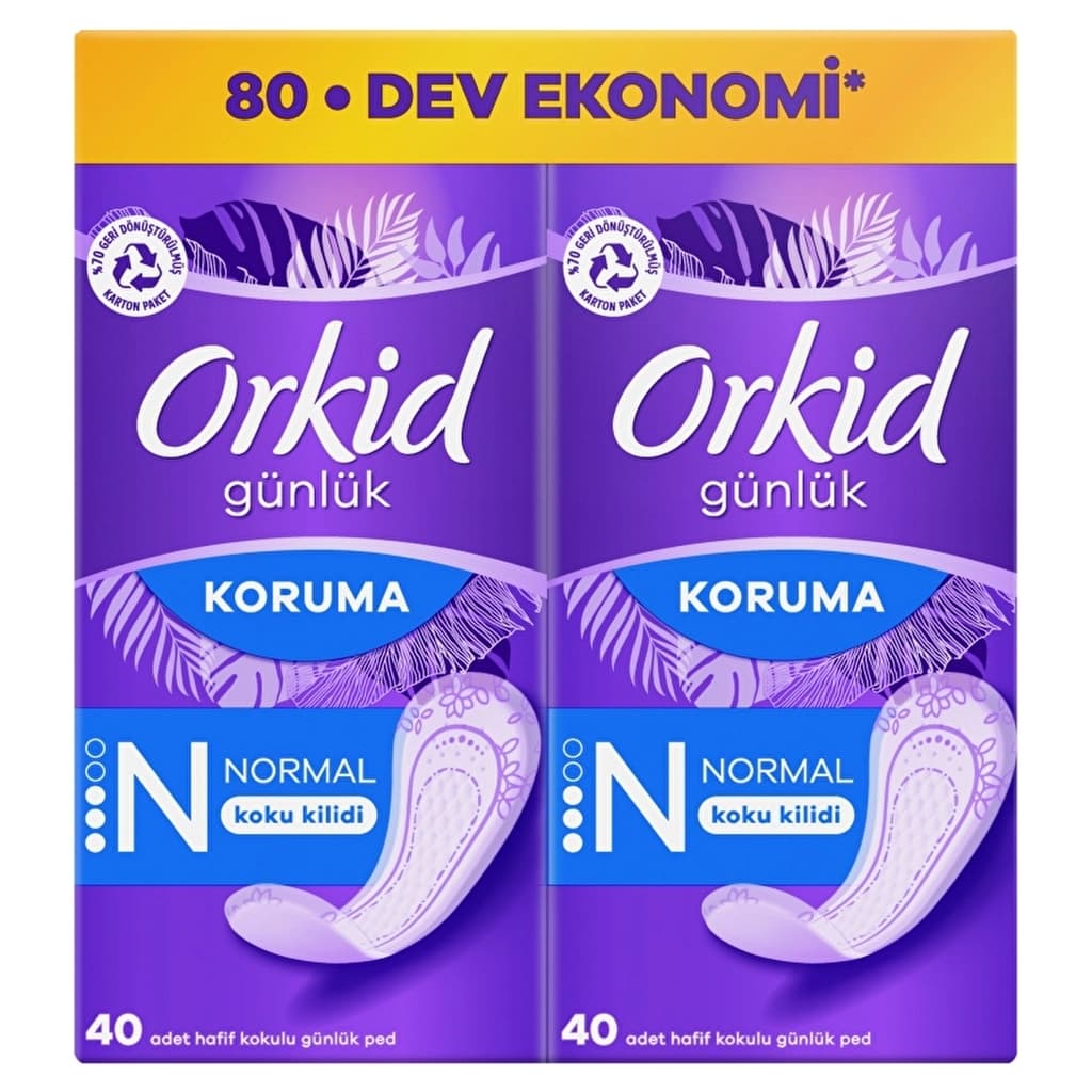 Orkid Daily Protection Pantyliners Regular X 80 pads