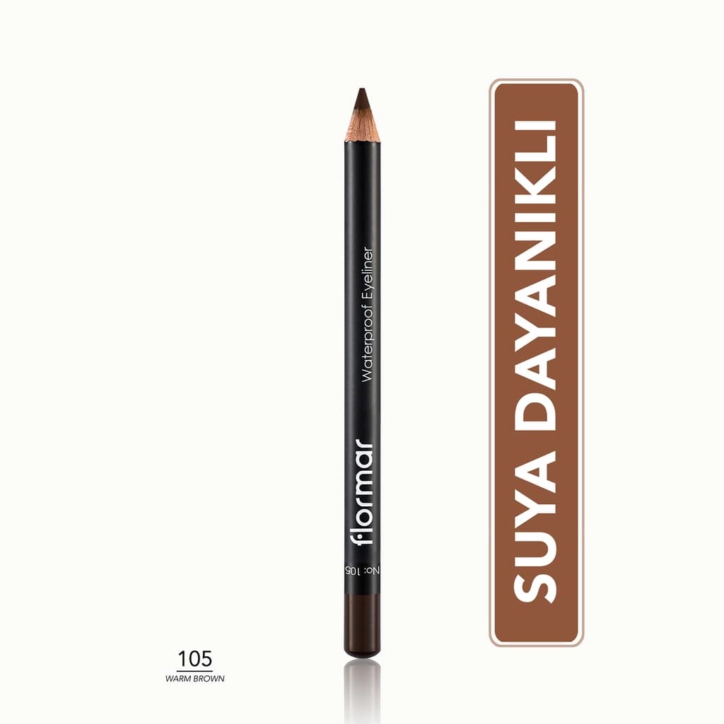 Flormar Waterproof Eyeliner 105 warm Brown