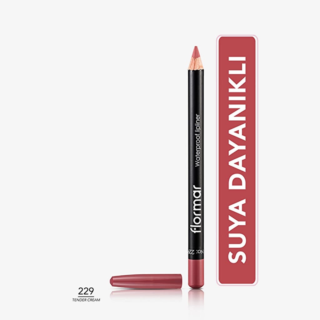 Flormar Waterproof And Intensely Pigmented Matte Lip Pencil 229 tender Cream