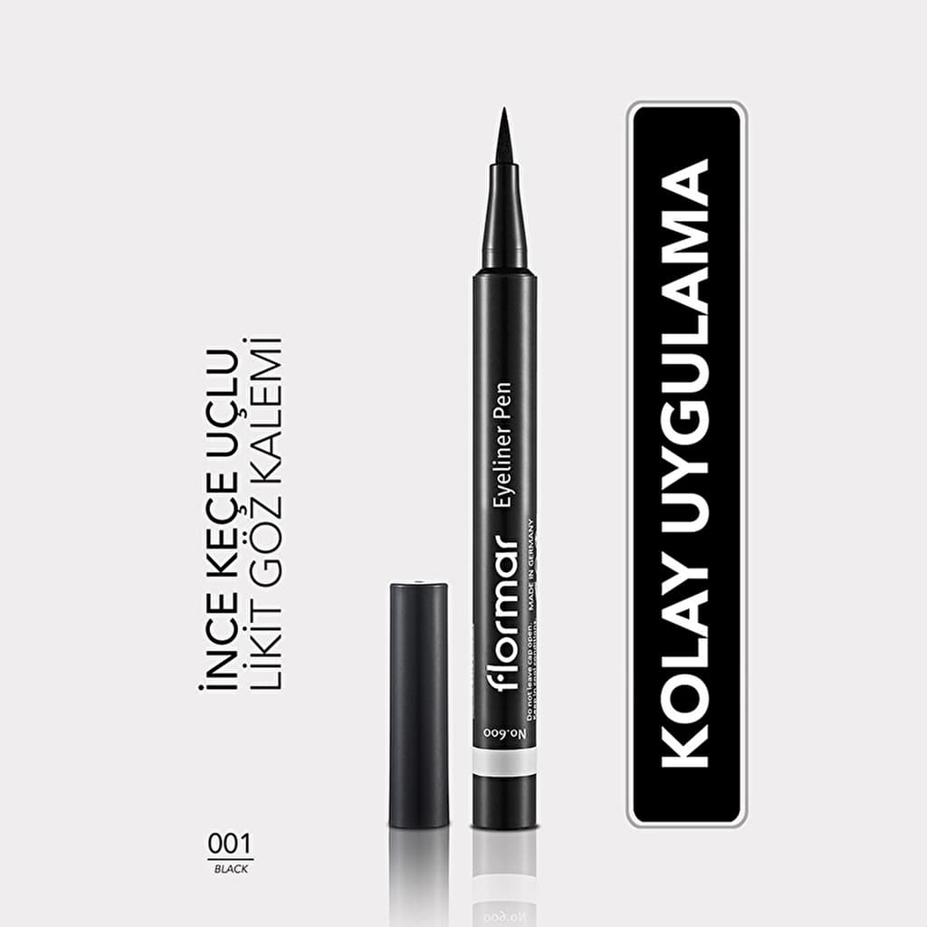 Flormar Intense Pigmented And Felt Tip Matte Pencil Eyeliner 001 black