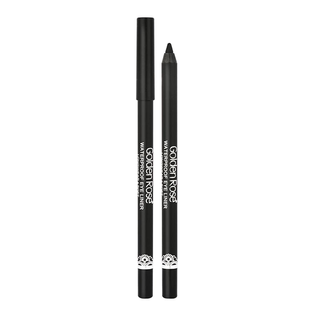 Golden Rose Waterproof Eyeliner Eye Pencil Ultra Black Longwear & Soft