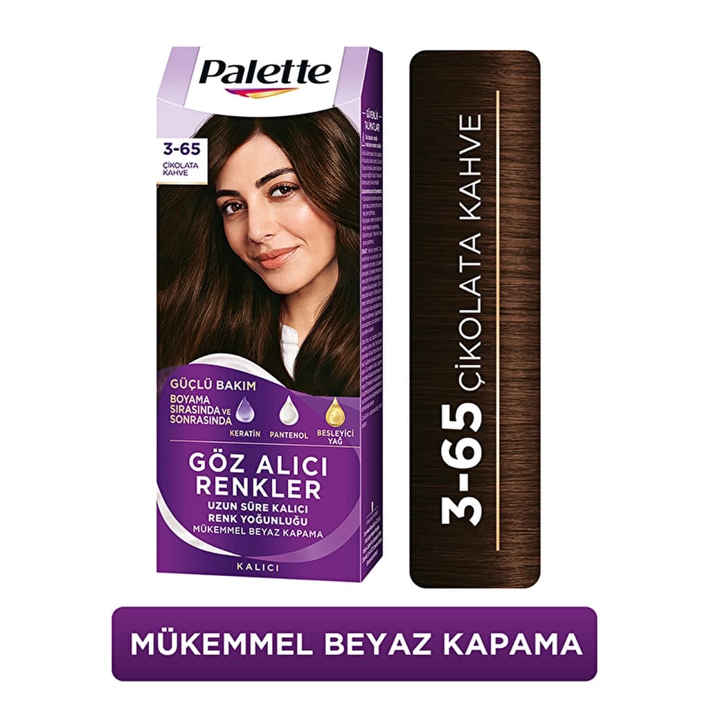 Palette Eye-catching Colors Hair Dye 3-65 chocolate Brown