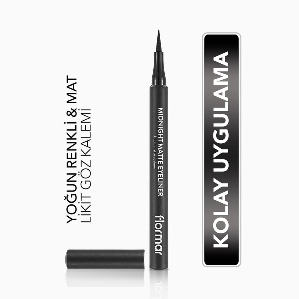 Flormar Midnight Matte Eyeliner Black 001