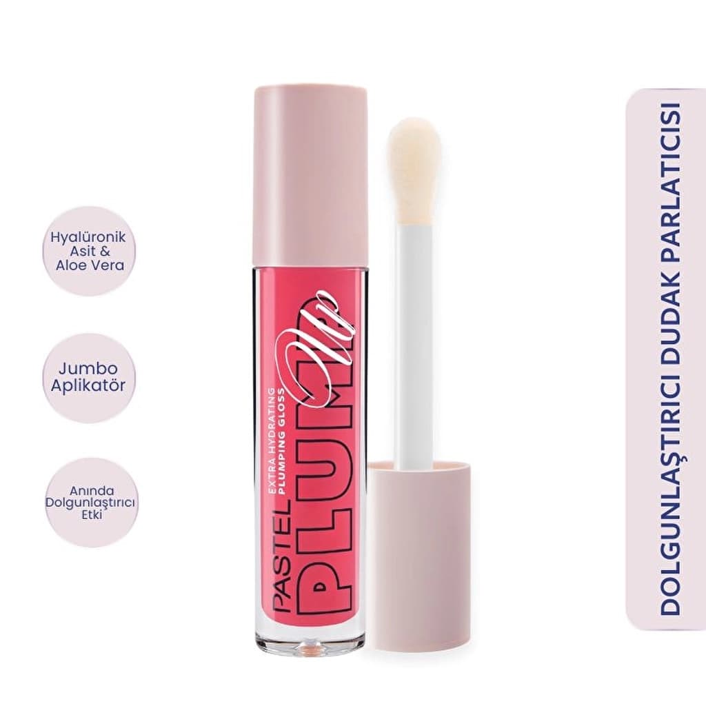 Pastel Plump Up Lip Gloss Extra Hydrating Plumping Gloss No:204 1 pcs