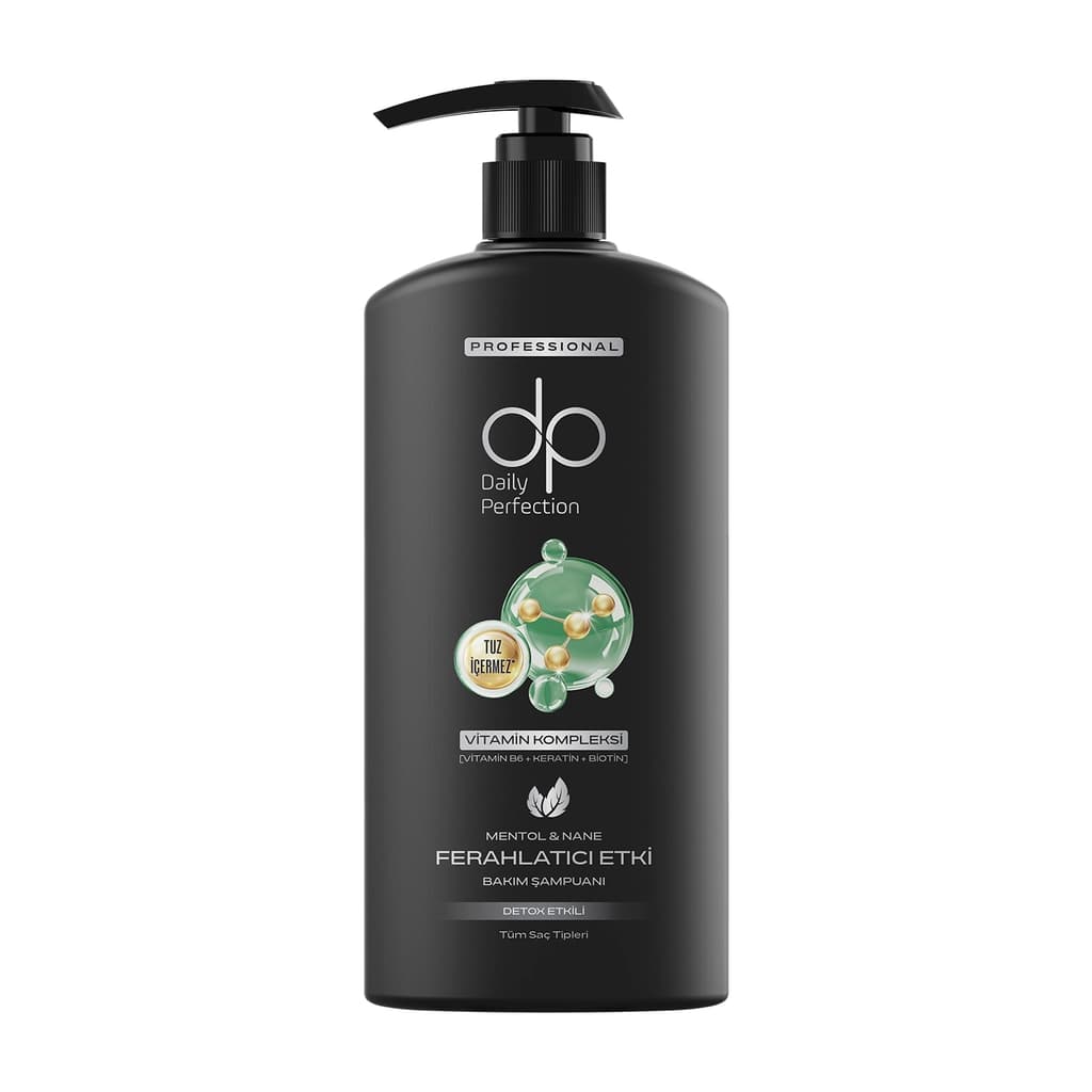 Dp Daily Perfection Menthol Shampoo 425ml - Salt-Free, Keratin, Biotin
