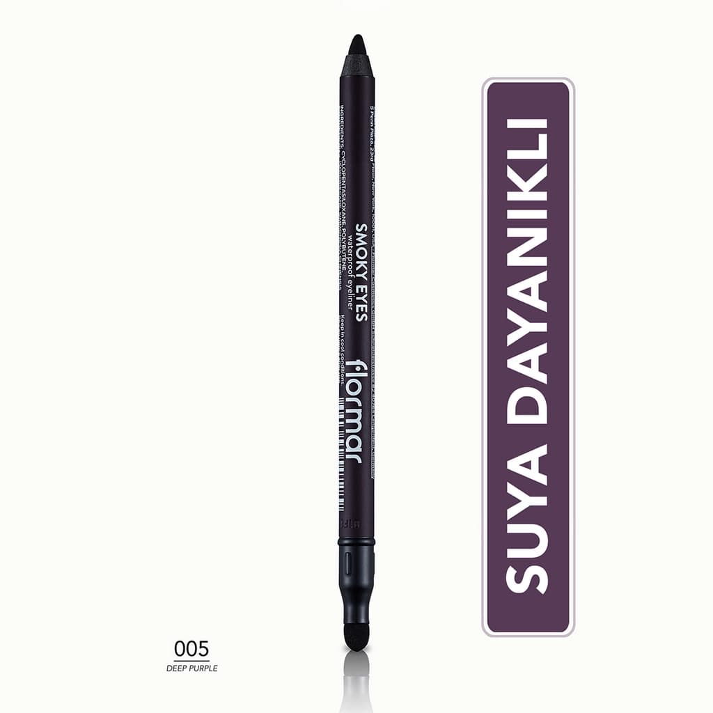 Flormar Smoky Eyes Waterproof Matte Eyeliner 005 deep Purple
