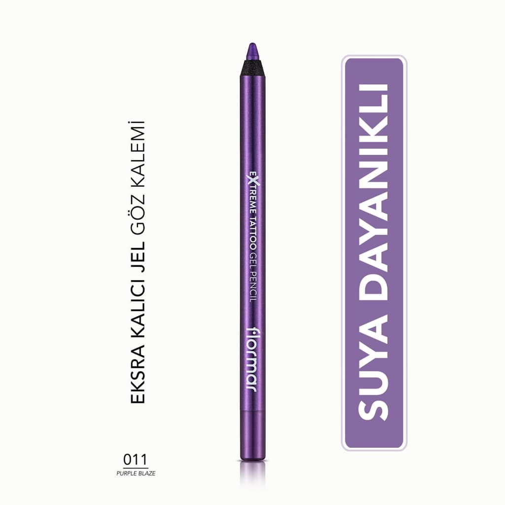 Flormar Extreme Tattoo Extra Permanent Glitter Gel Eyeliner 011 purple Blaze