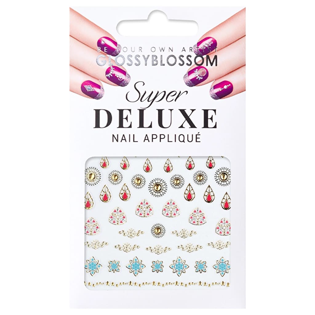 Glossy Blossom Jewel Box Ancient Secret Nail Sticker 45234