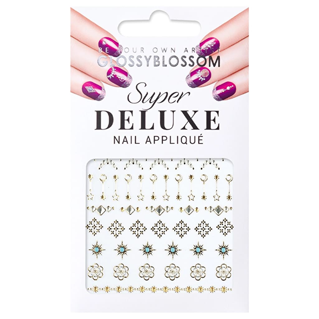 Glossy Blossom Jewel Box Blue Moon Nail Sticker 45236