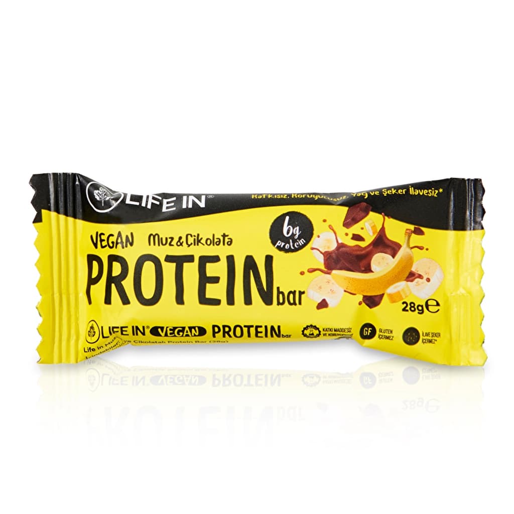 Life In Banana &amp; Chocolate Vegan Protein Bar - 28g Snack