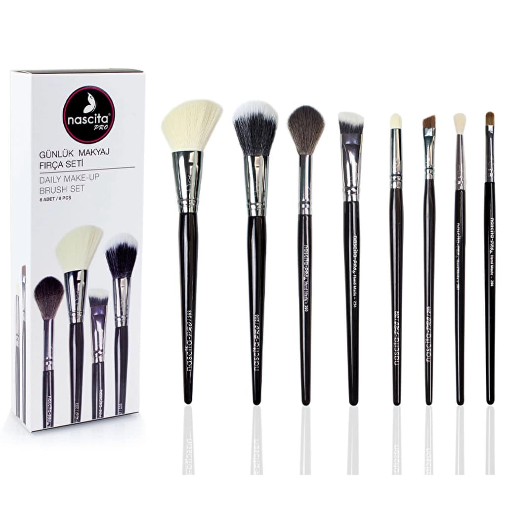 Nascita Pro Daily Makeup Brush Set Of 8 nasbrushset52