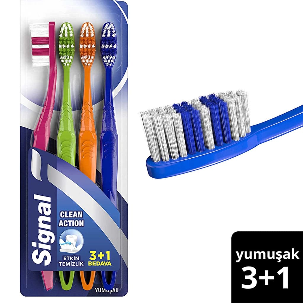 Signal Toothbrush Clean Action Soft 3+1