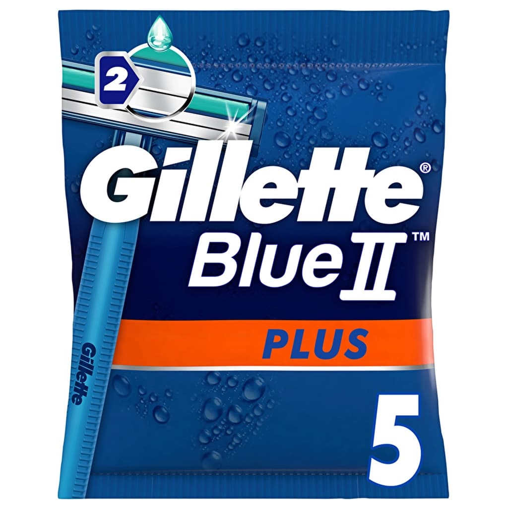Gillette Blue2 plus Disposable Razor 5-pcs