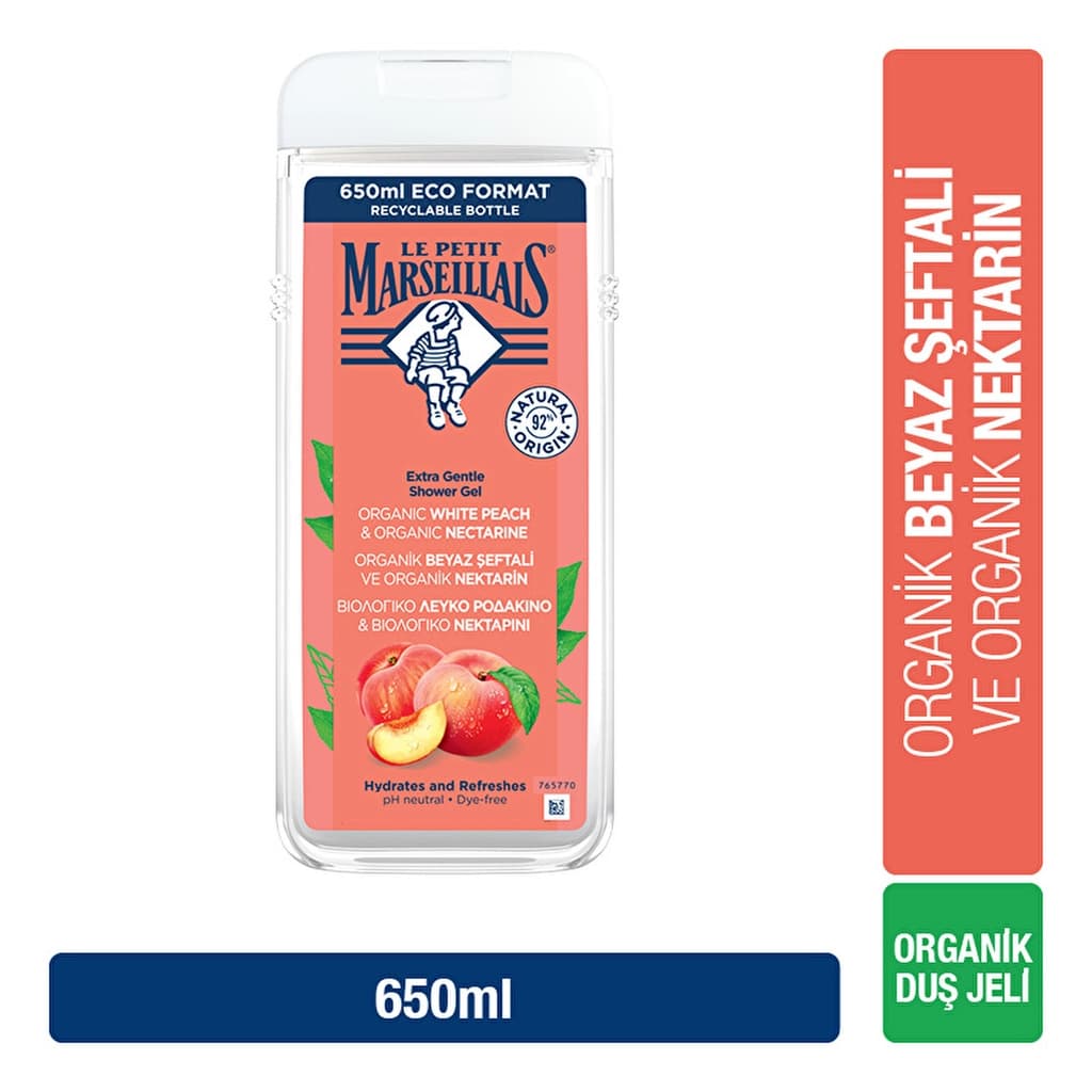 Le Petit Marseillais White Peach & Nectarine Shower Gel 650 ml