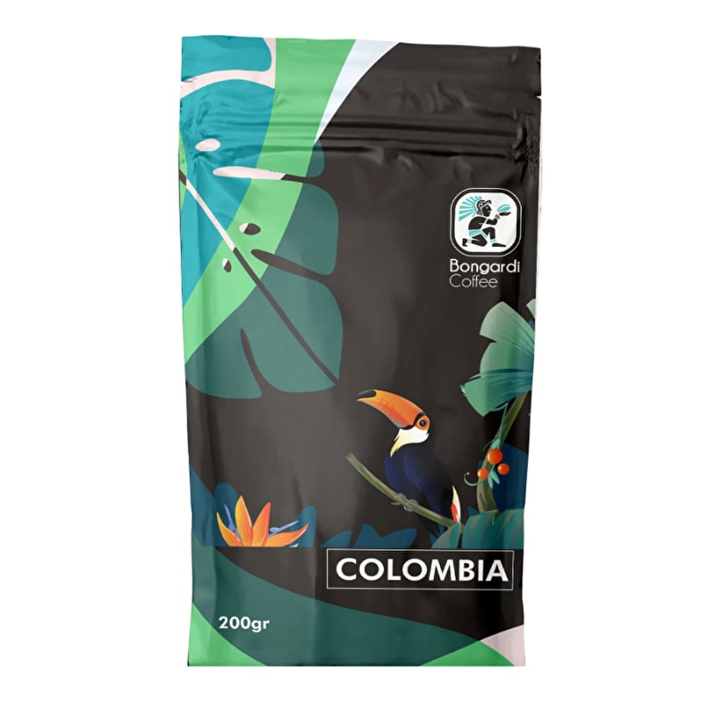 Bongardi Colombian Suprema Coffee Beans 200g - Aromatic & Sweet