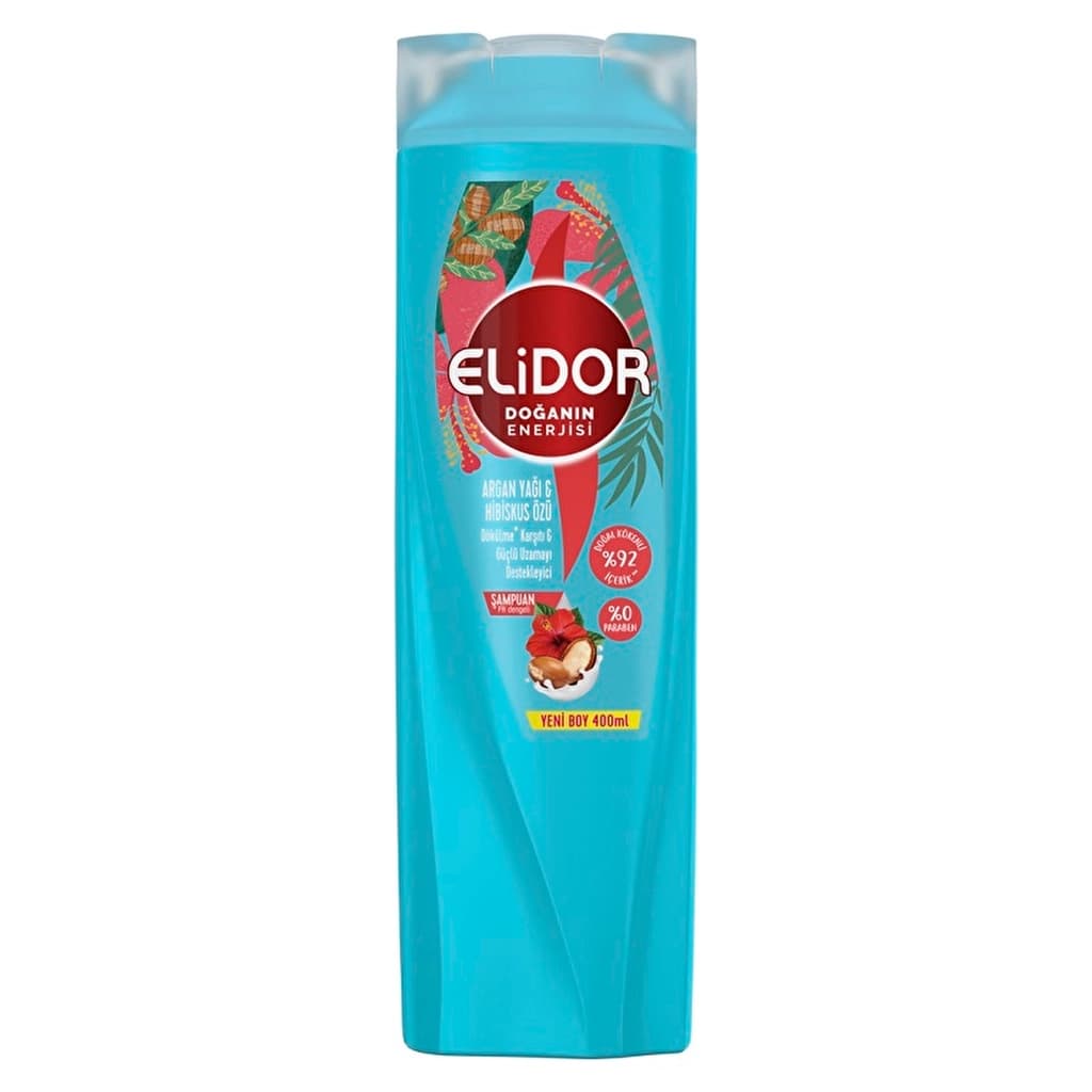 Elidor Nature's Energy Argan & Hibiscus Shampoo 400ml