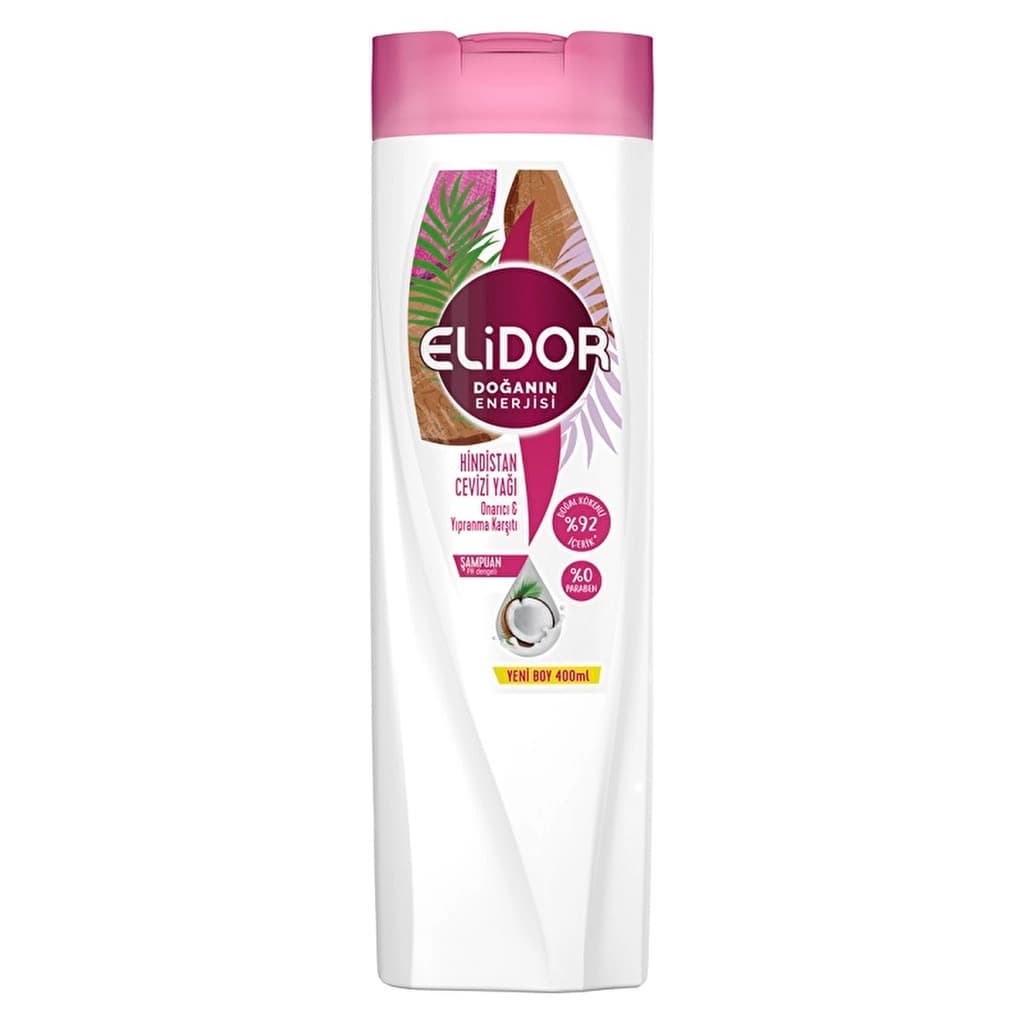 Elidor Nature's Energy Hair Care Shampoo Coconut Oil Repair & Anti-damage 400 ml