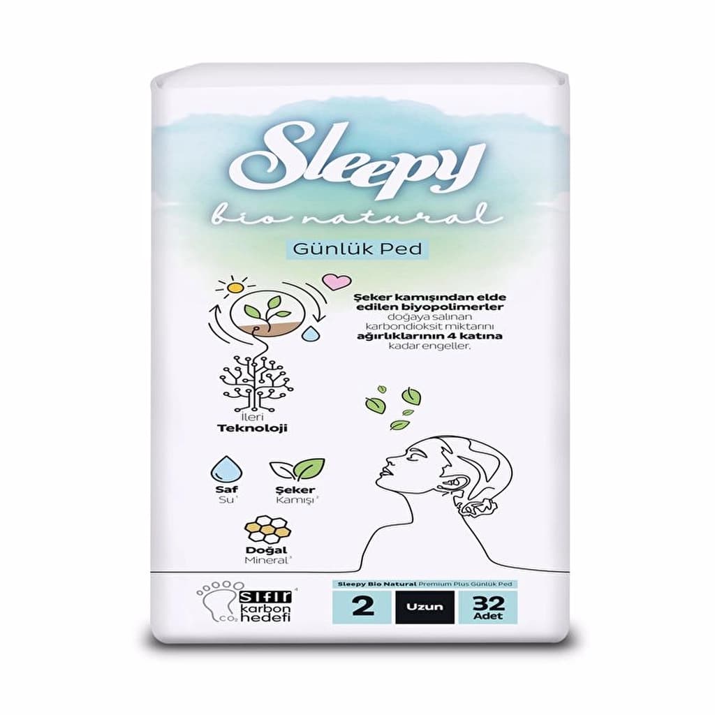 Sleepy Bio Daily (size 2) Super Long Pad 32 pcs