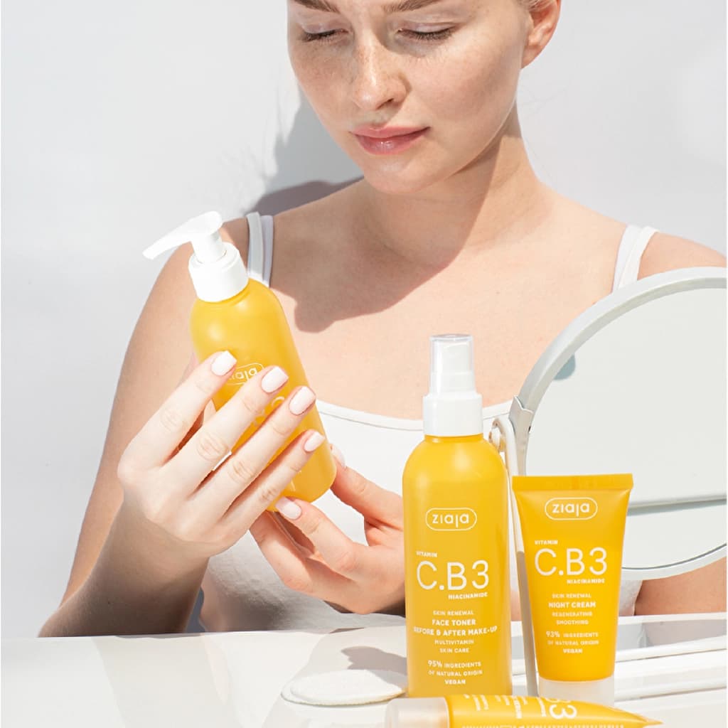 Ziaja Facial Cleansing Gel Vitamin CB3 Niacinamide 190 ml