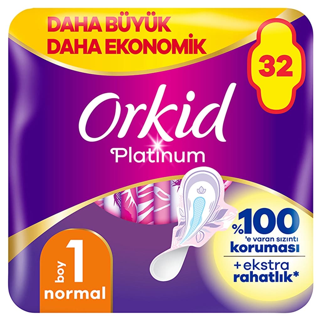 Orkid Platinum Normal (size 1) Sanitary Pad 32 pcs