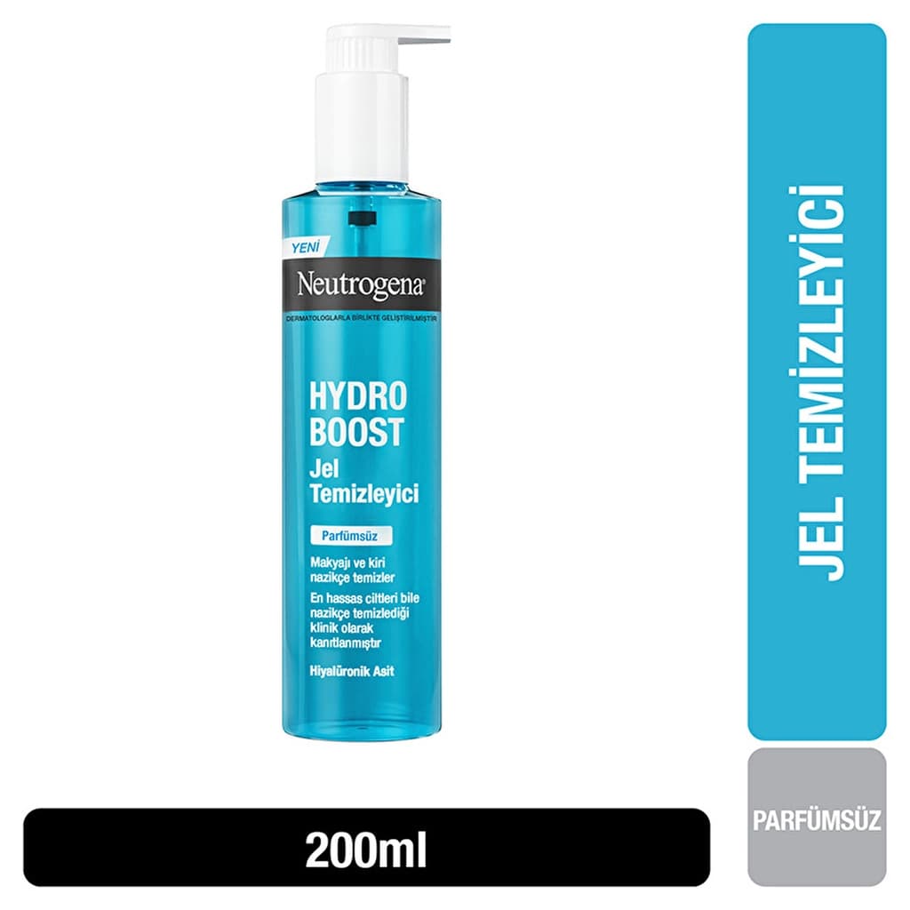 Neutrogena Hydro Boost Unscented Gel Cleanser 200ml