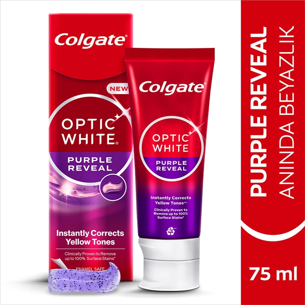 Colgate Optic White Purple Reveal Toothpaste 75 ml