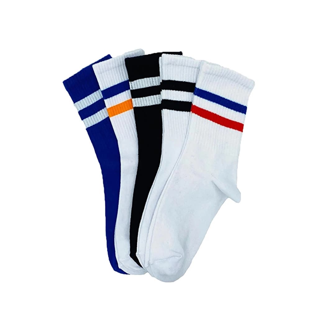 Carnaval Colorful Circle Pattern Socks Set - 5-Piece Bundle