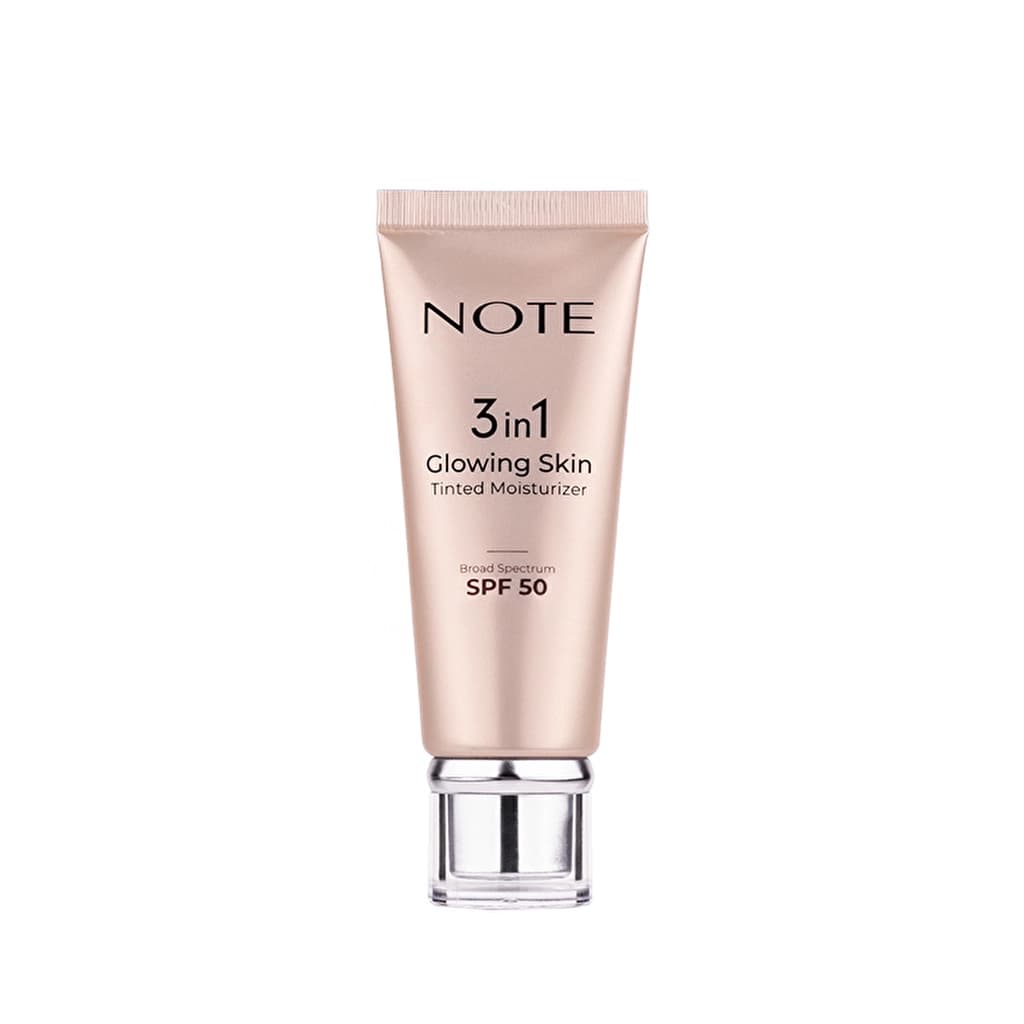 Note 3 in 1 glowing Skin Tinted Moisturizer 50 spf Luminous Brightening Cream