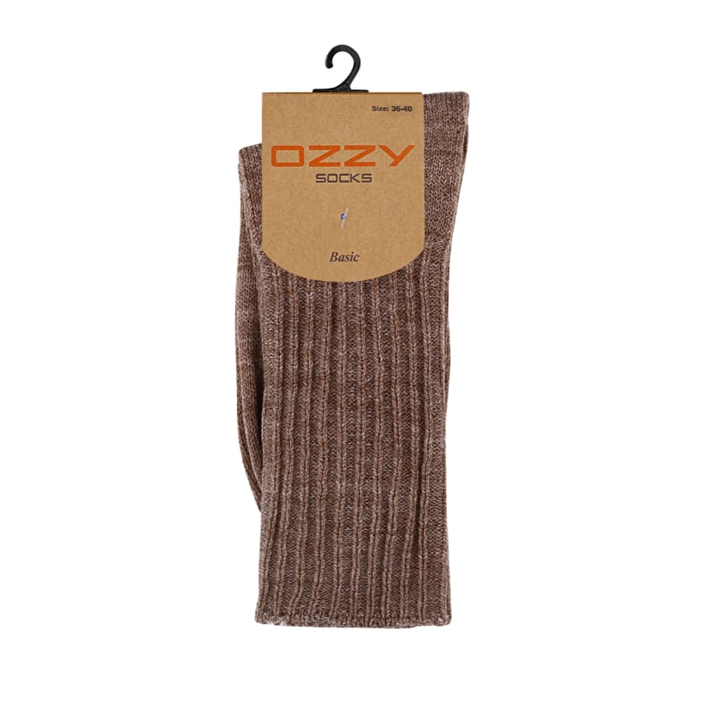 Ozzy Socks Women's Wool Brown Socks 36/40