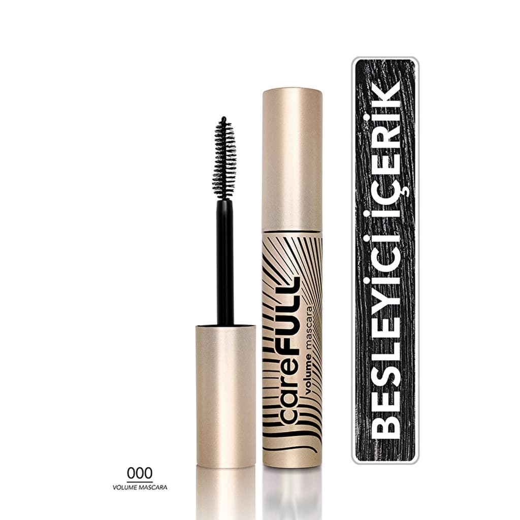 Flormar Carefull Volume Eyelash Strengthening Plumping Mascara 000 black