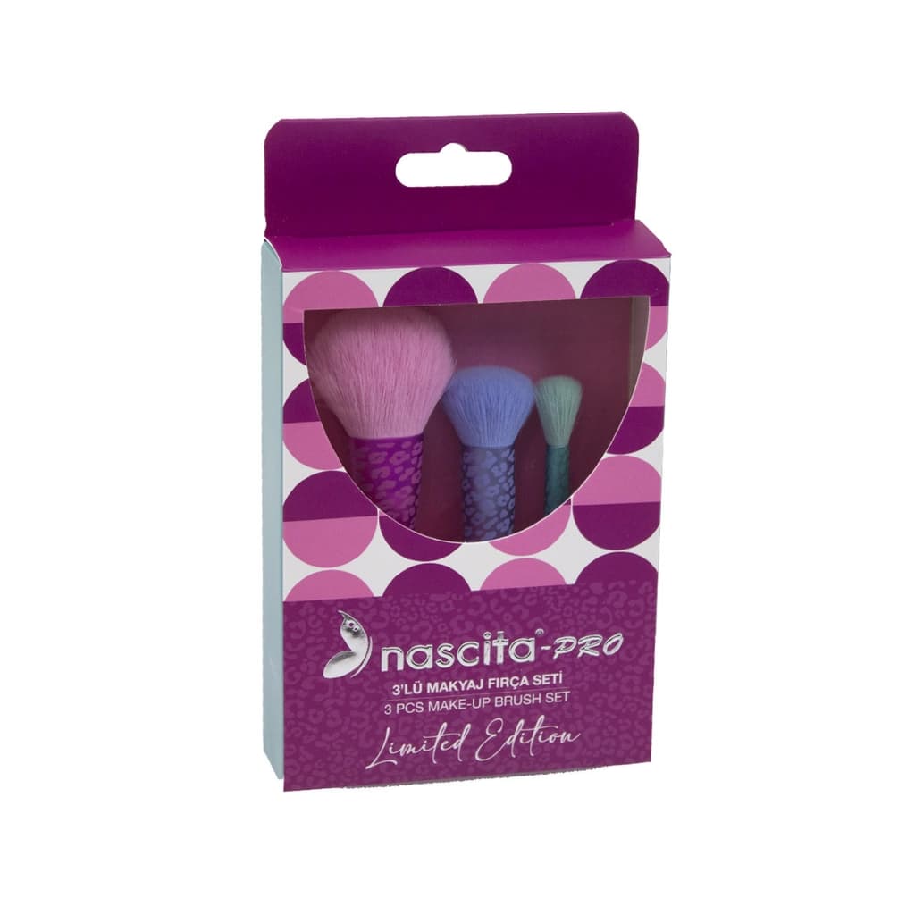 Nascita Colorful 3-pcs Makeup Brush Set