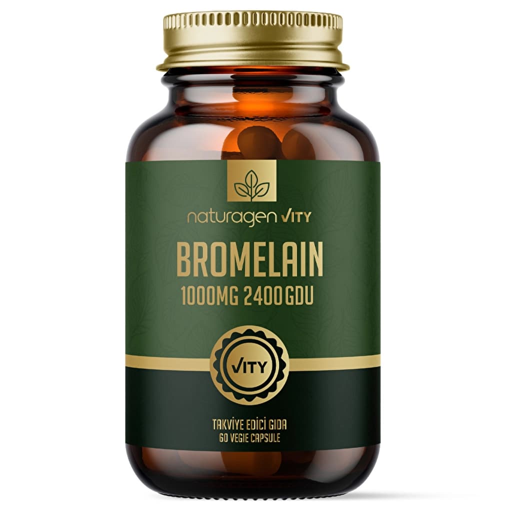 Naturagen Vity Vegan Bromelain 1000mg - Digestive & Joint Support