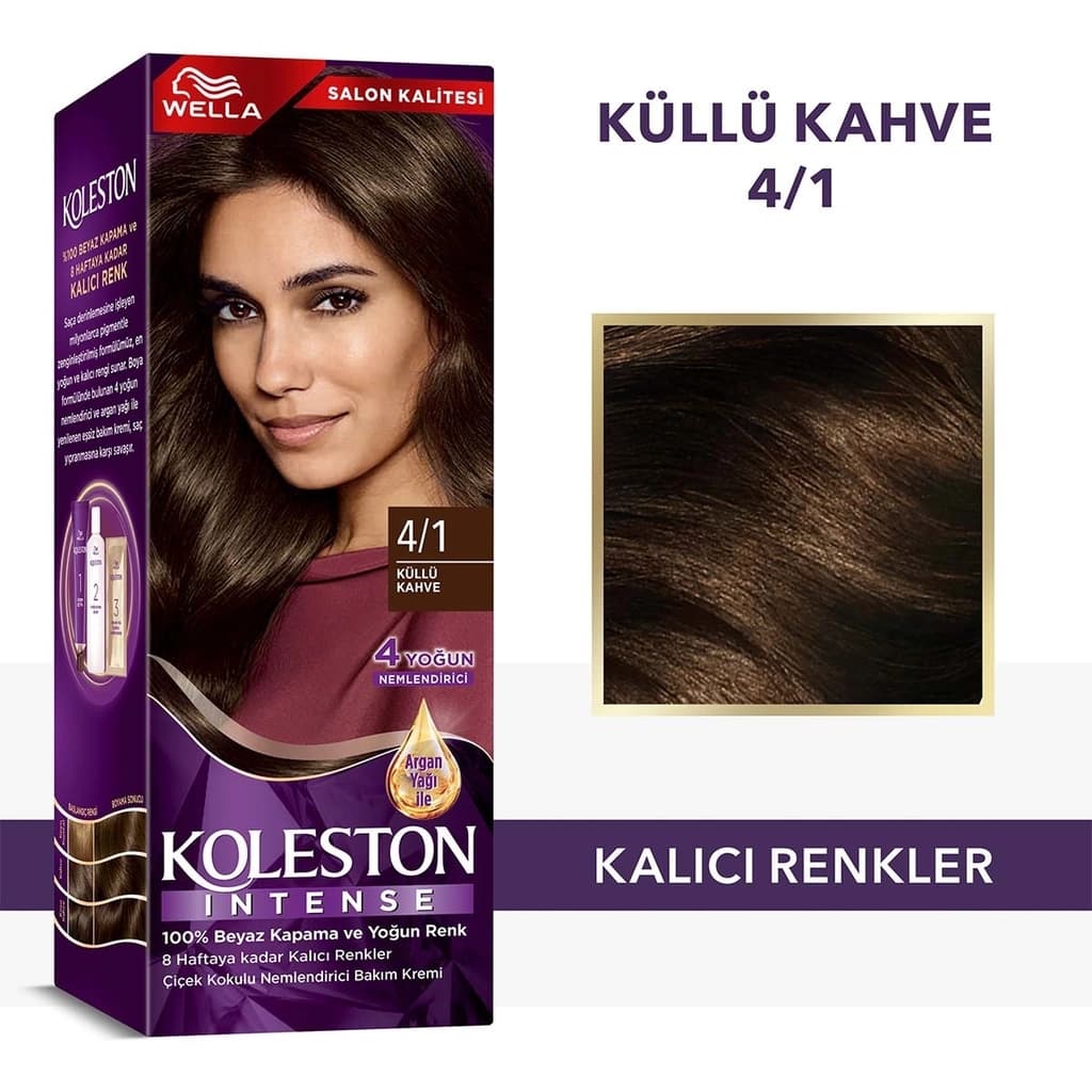 Wella Koleston Intense Hair Dye 4/1 ash Brown