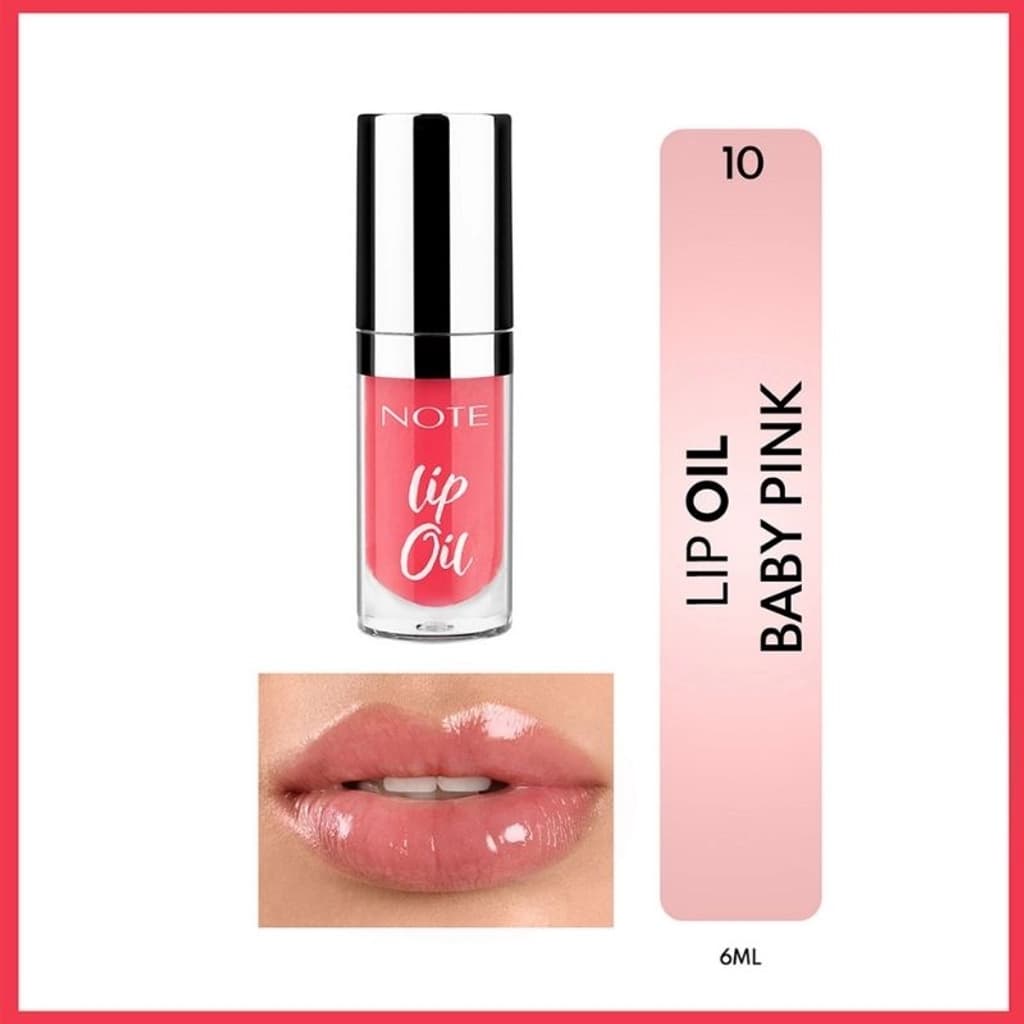 Note Lip Oil Moisturizing And Shining Lip Care Oil 10 baby Pink Pink