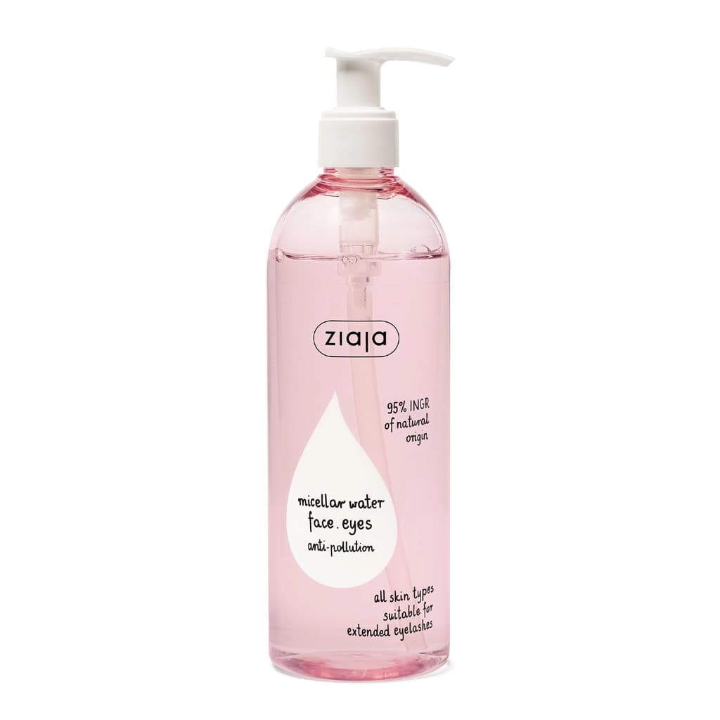 Ziaja Anti-wrinkle Micellar Water Make-up Remover For Face, Eyes And Lips 390 ml