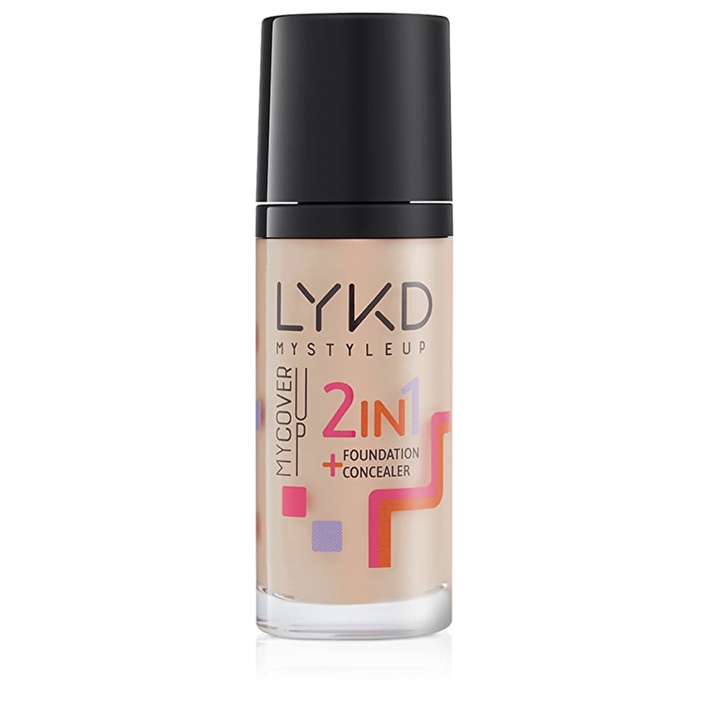 Lykd 2 in 1 foundation 133 rose Almond