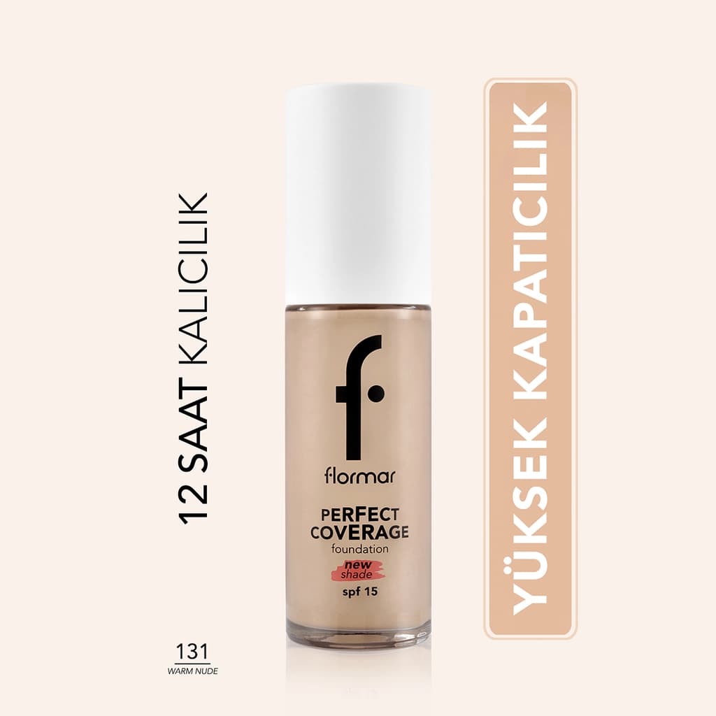 Flormar Perfect Coverage Foundation 131 warm Nude