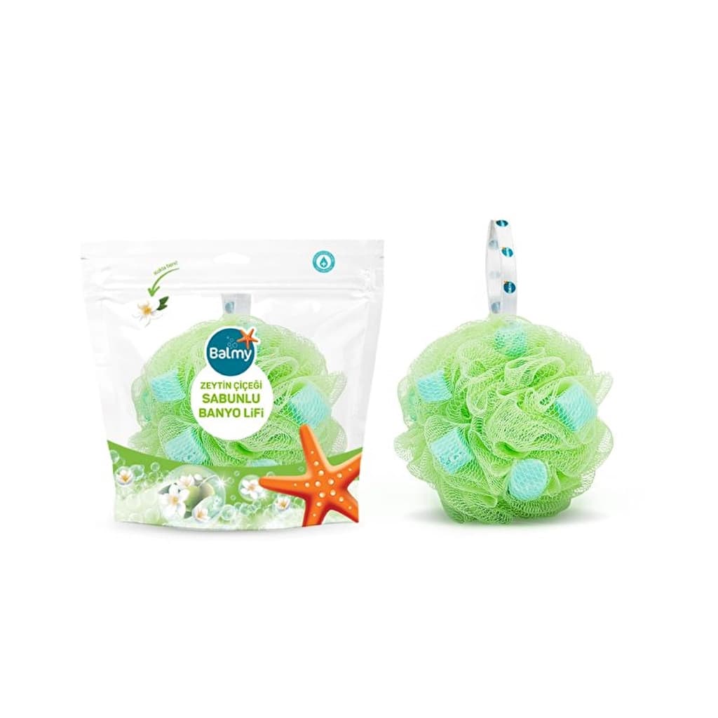 Balmy Bath Loofah Soapy Olive Blossom 1 pcs