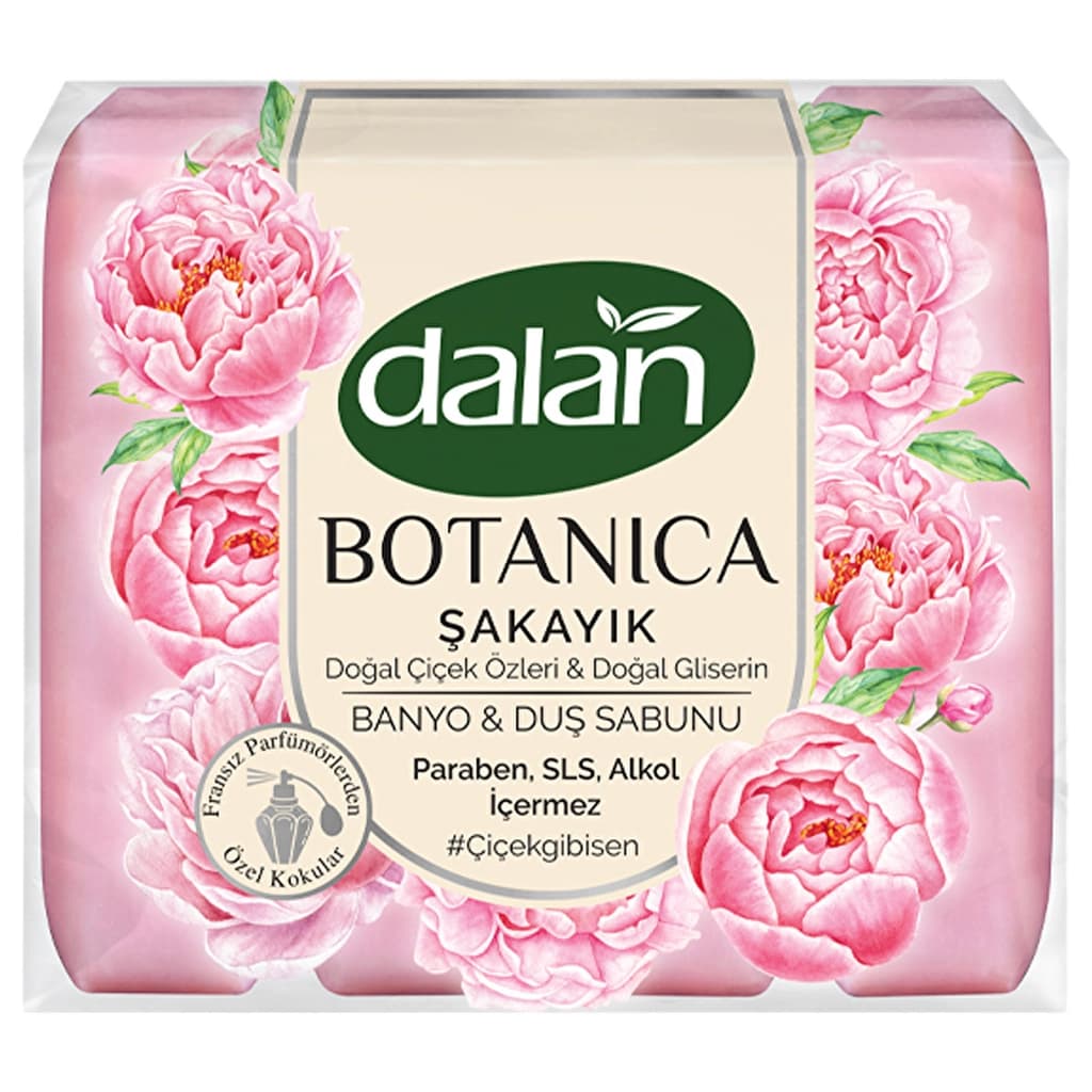 Dalan Botanica Peony Bath And Shower Soap 4 x 150 gr