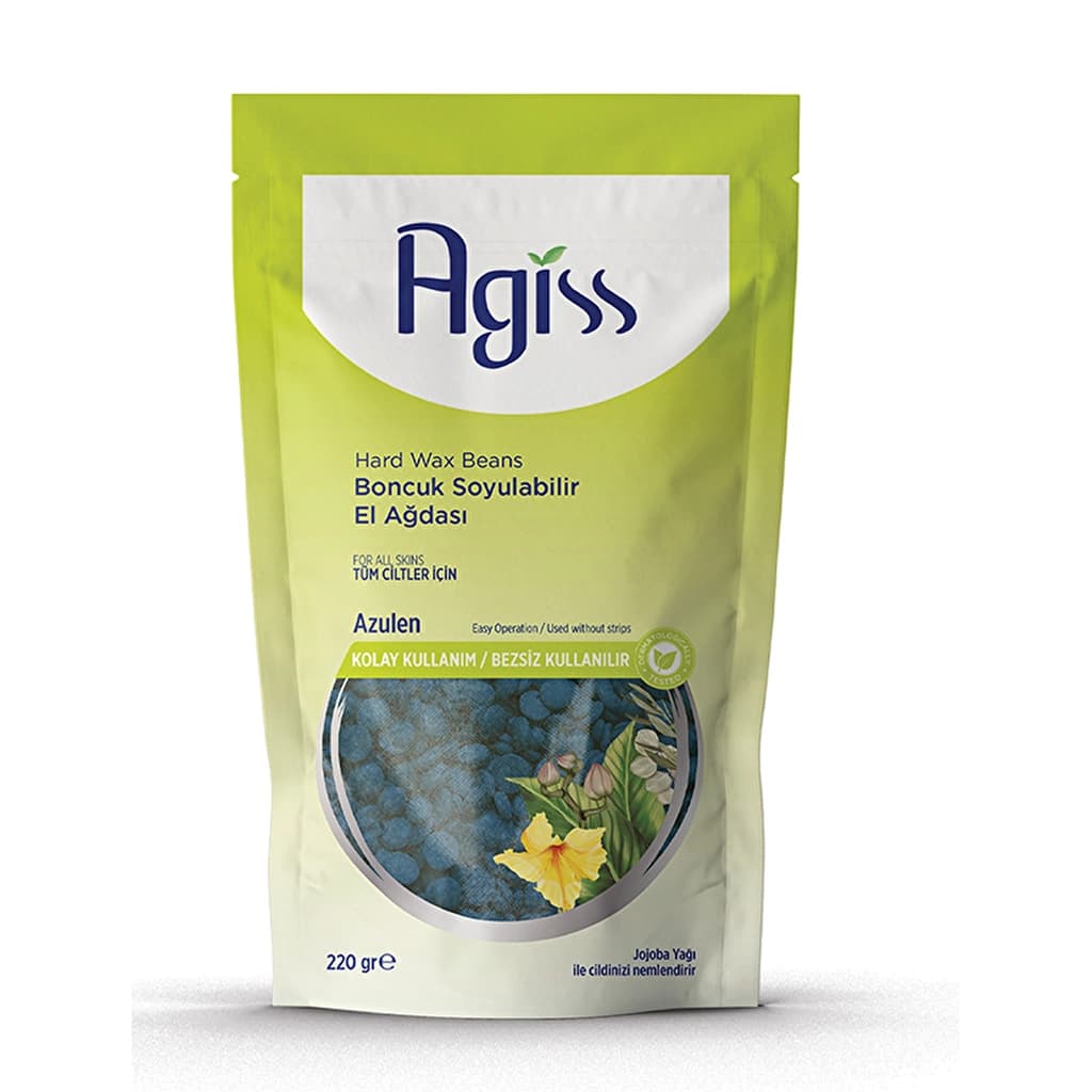 Agiss Jojoba Bead Wax - No Cloth, All Skin Types, 220g