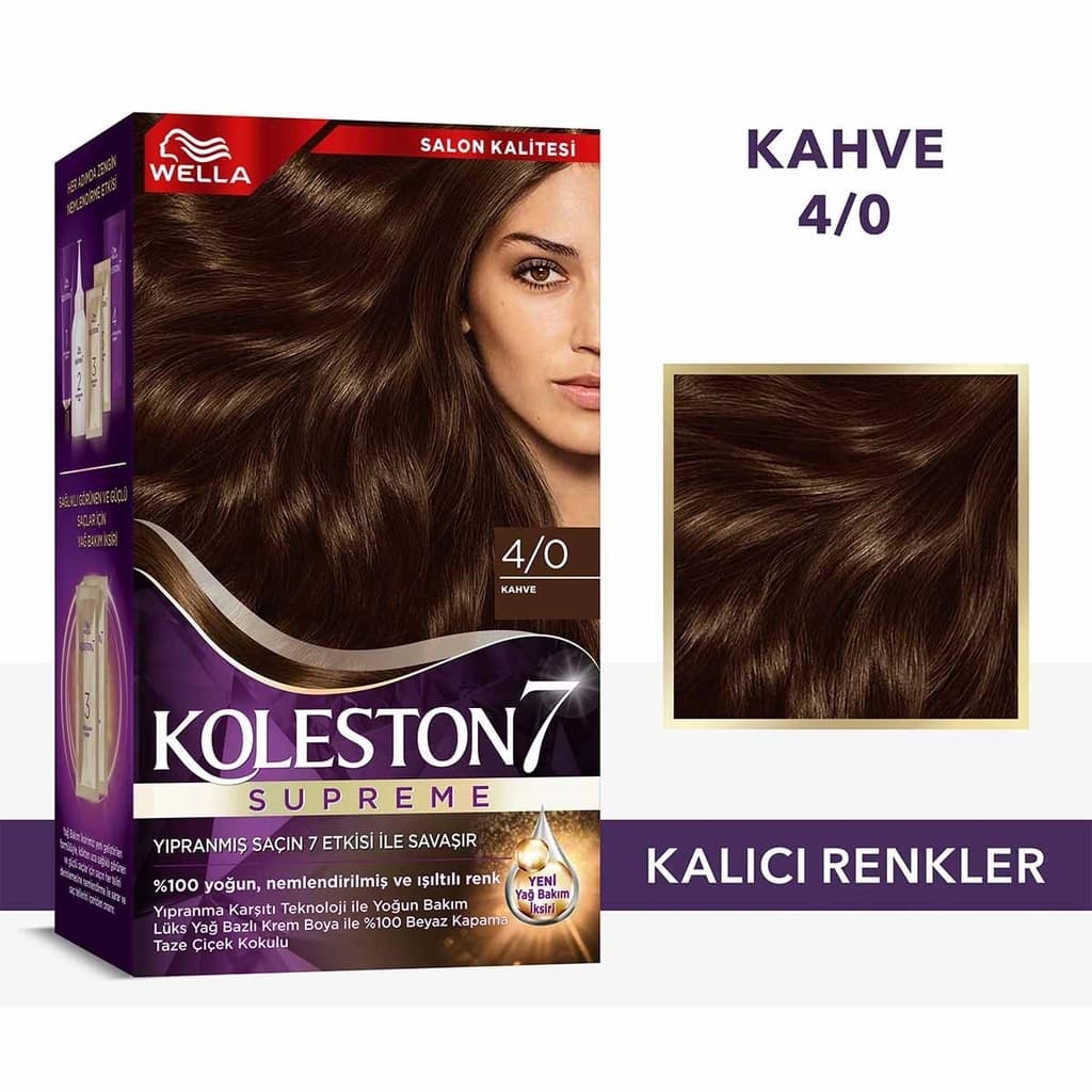 Wella Koleston Supreme Hair Dye 4/0 brown