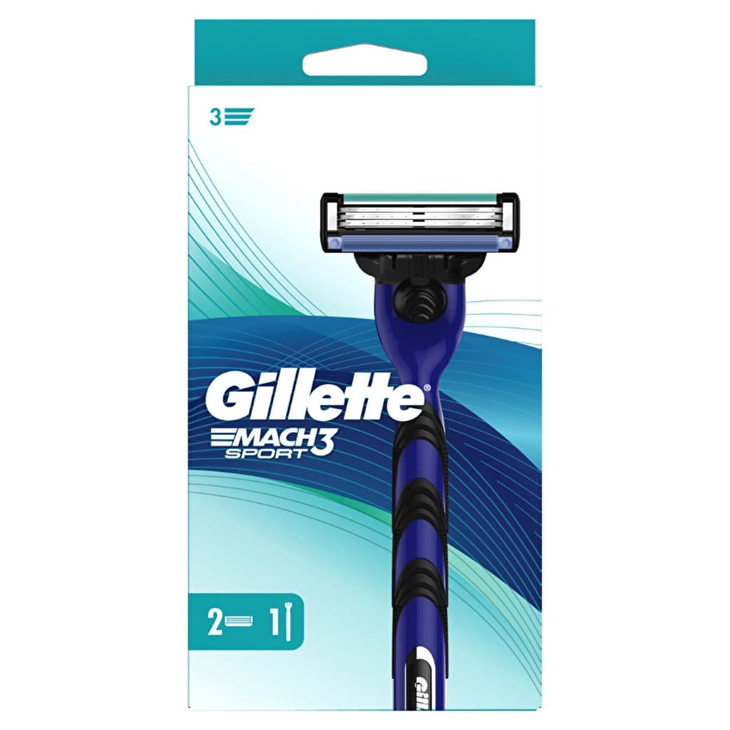 Gillette Mach3 razor + Spare Razor Blade 2-pack