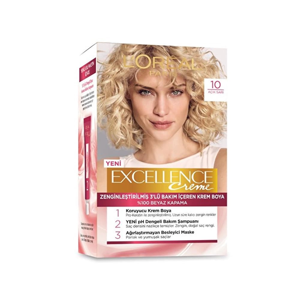 L'Oréal Paris Excellence Creme Hair Dye - 10 light Blonde